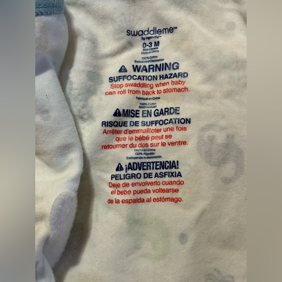 SwaddleMe Soft Blue Baby Swaddle 2 pcs - Picture 7 of 7